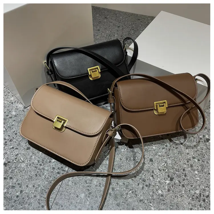 Small Square Brown Crossbody Bag for Women — feature 1