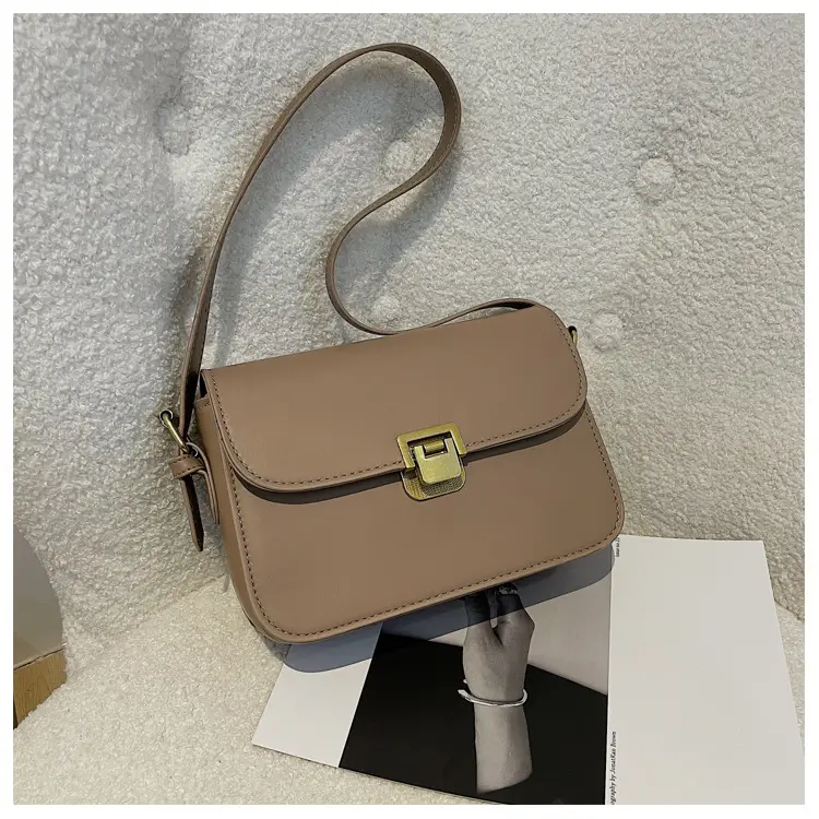 Small Square Brown Crossbody Bag for Women — feature 11
