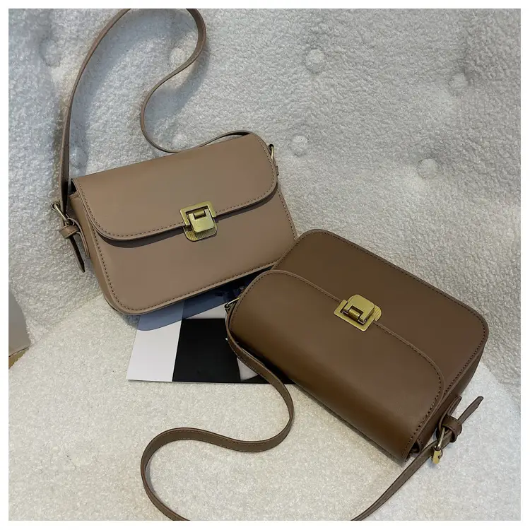 Small Square Brown Crossbody Bag for Women — feature 12