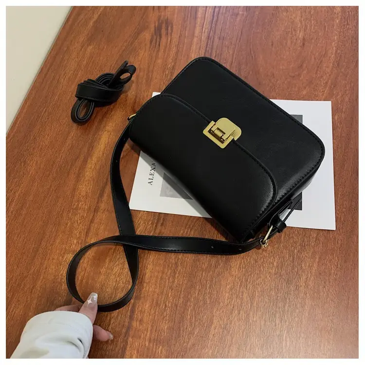 Small Square Brown Crossbody Bag for Women — feature 17
