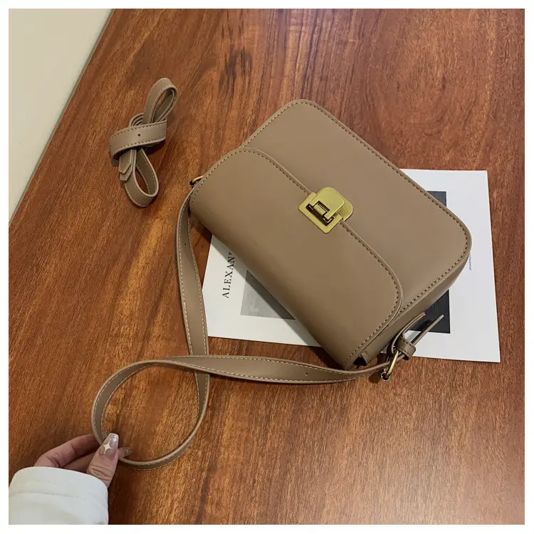 Small Square Brown Crossbody Bag for Women — feature 18