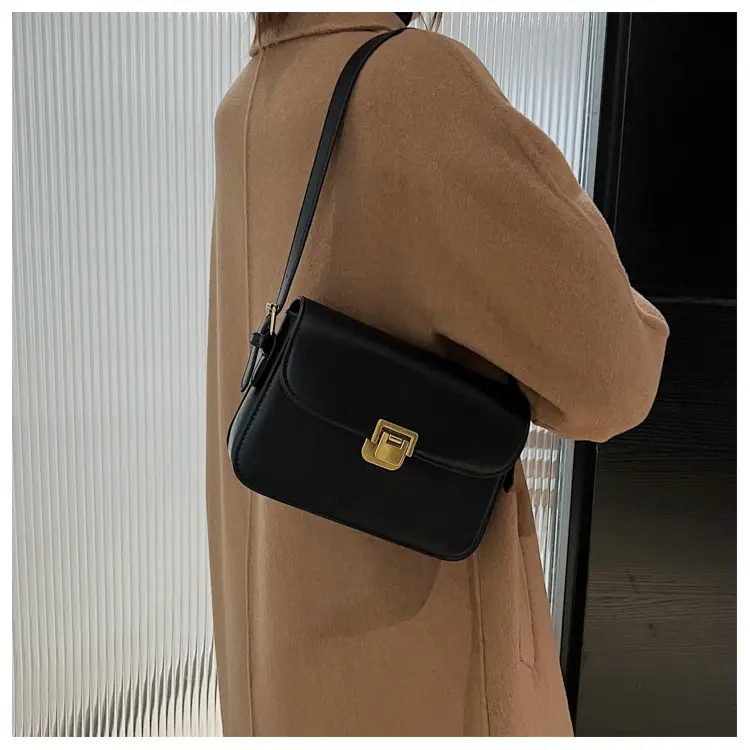 Small Square Brown Crossbody Bag for Women — feature 19