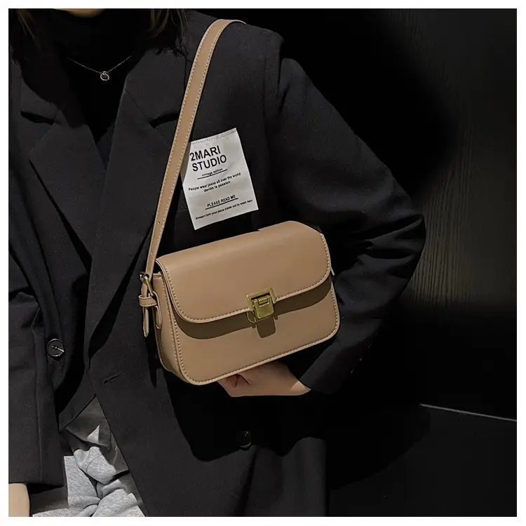 Small Square Brown Crossbody Bag for Women — feature 23