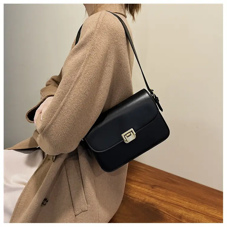 Small Square Brown Crossbody Bag for Women — feature 26