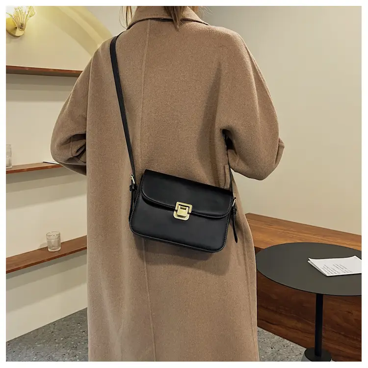 Small Square Brown Crossbody Bag for Women — feature 29