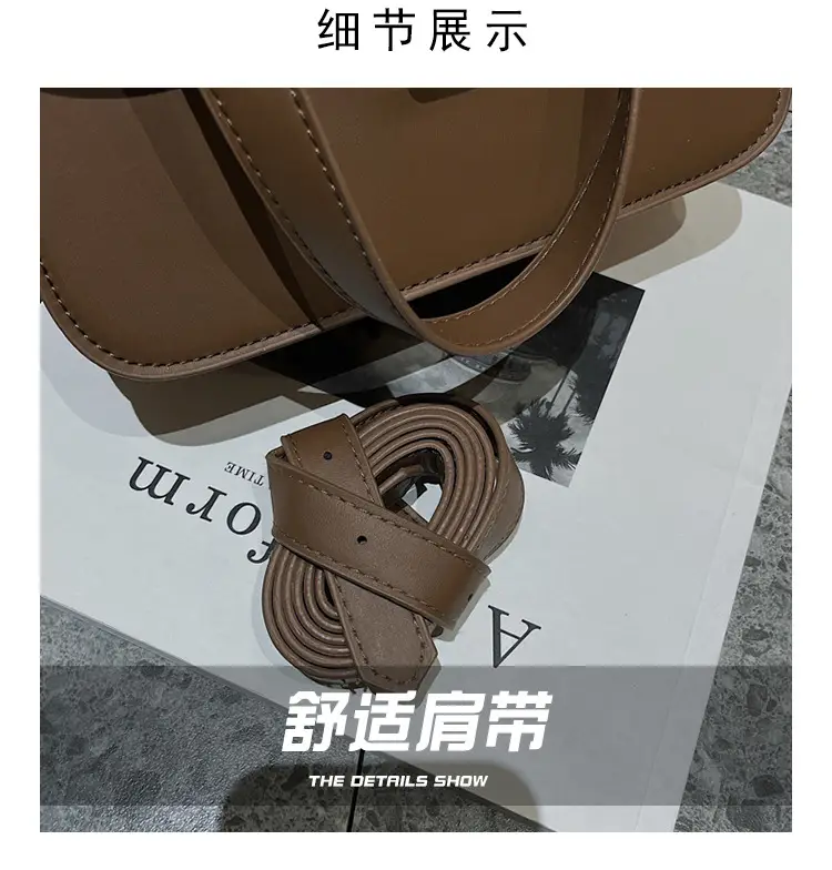 Small Square Brown Crossbody Bag for Women — feature 3