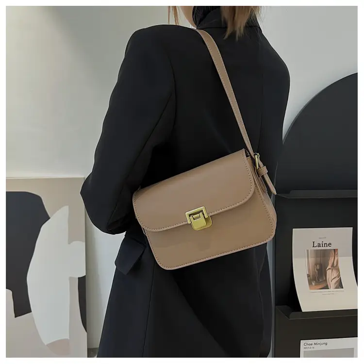 Small Square Brown Crossbody Bag for Women — feature 30