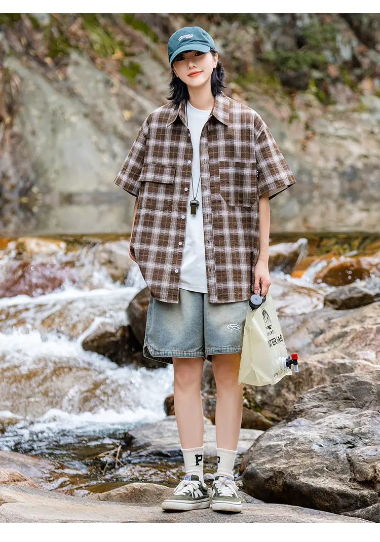 Summer Denim Shorts Washed Old Retro Five Point Pants — feature 6