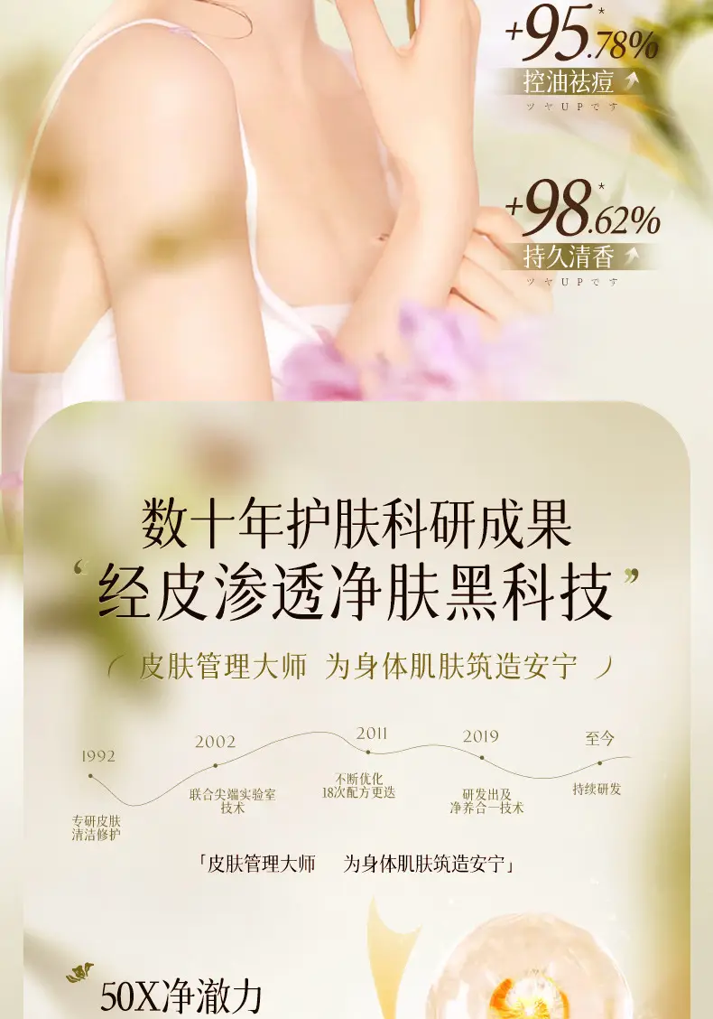 Ji Zhihui Camellia Qingrun Fragrance Body Soap Shake Tone Explosions Perfume-shaped Lasting Large Bottle genuine goods Body Soap — feature 10