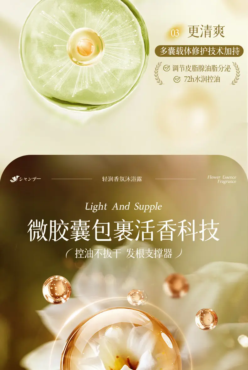 Ji Zhihui Camellia Qingrun Fragrance Body Soap Shake Tone Explosions Perfume-shaped Lasting Large Bottle genuine goods Body Soap — feature 16