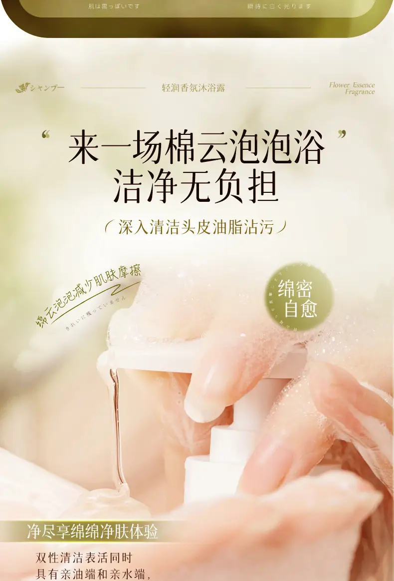 Ji Zhihui Camellia Qingrun Fragrance Body Soap Shake Tone Explosions Perfume-shaped Lasting Large Bottle genuine goods Body Soap — feature 18