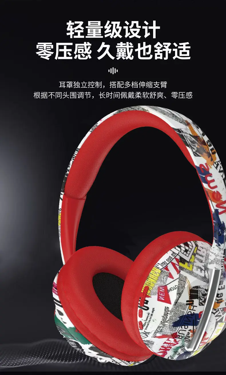 Trendy P7233 Bluetooth Headset with Colorful Design β feature 7