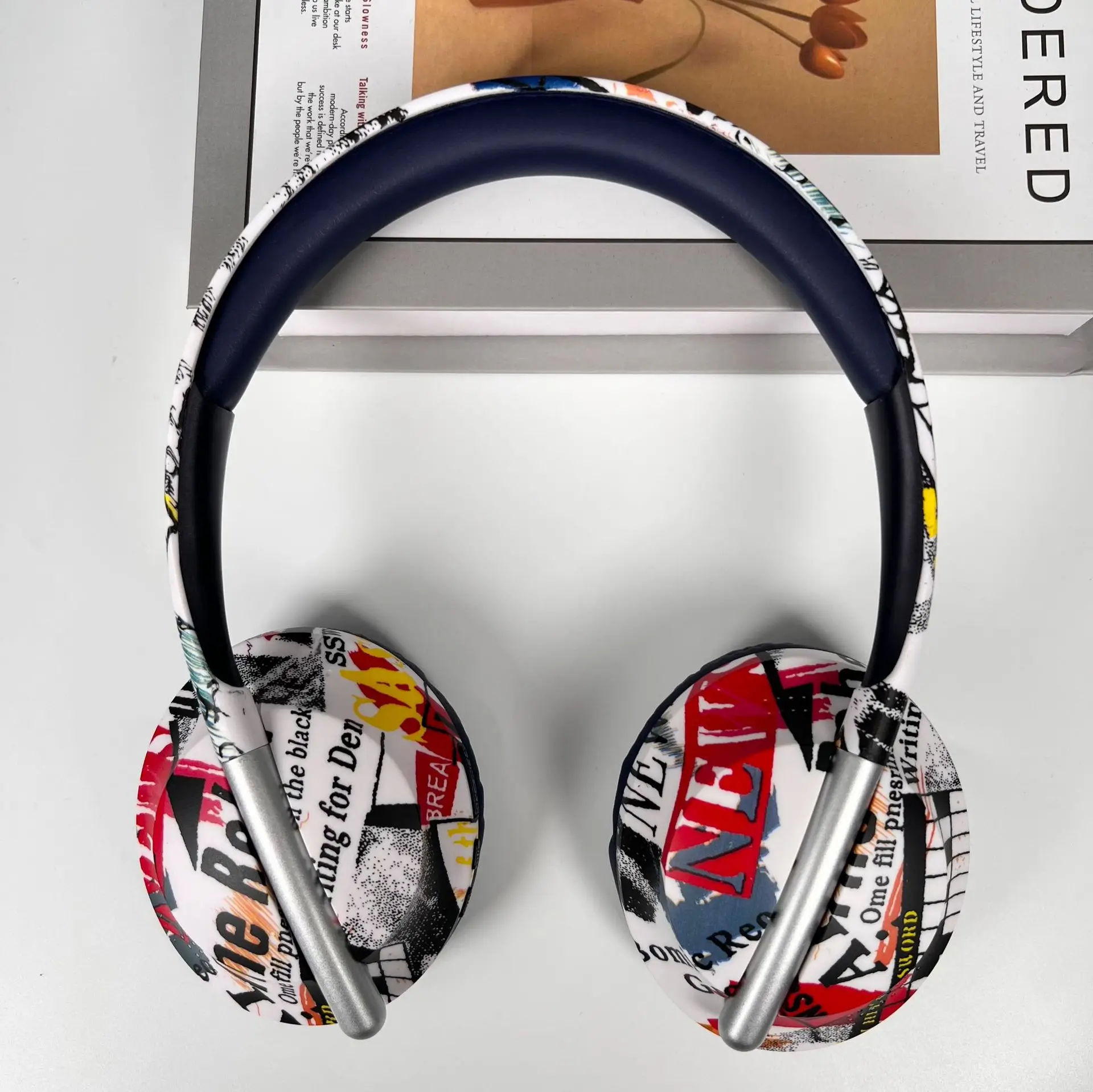 Trendy P7233 Bluetooth Headset with Colorful Design