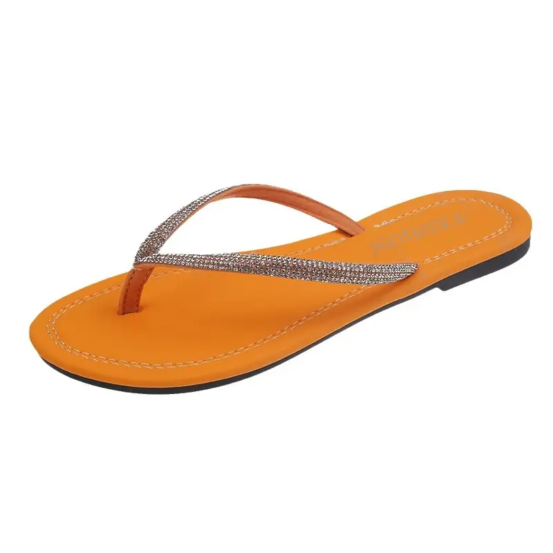Women Rhinestone Flip Flops Large 2026 Summer - Image 8