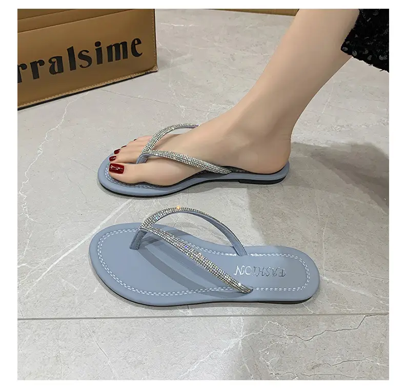 Women Rhinestone Flip Flops Large 2026 Summer — feature 10