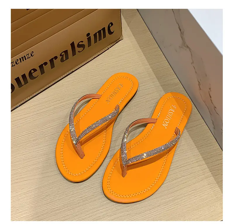 Women Rhinestone Flip Flops Large 2026 Summer — feature 17