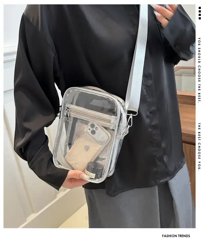 Transparent Women's Shoulder Bag 2024 Waterproof PVC — feature 2