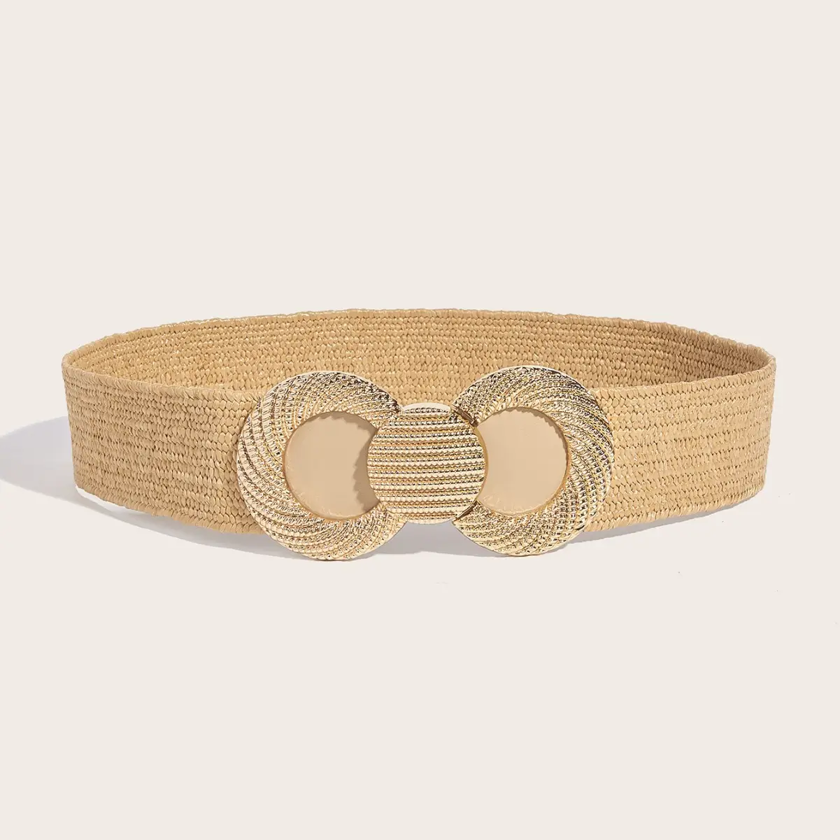 Women's Elastic Waist Belt with Decorative Strap - Image 3