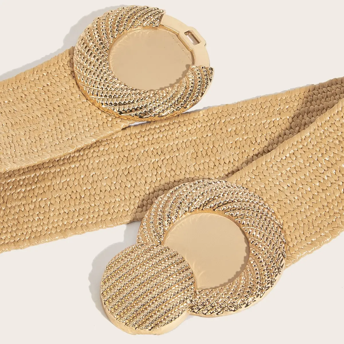 Women's Elastic Waist Belt with Decorative Strap - Image 4