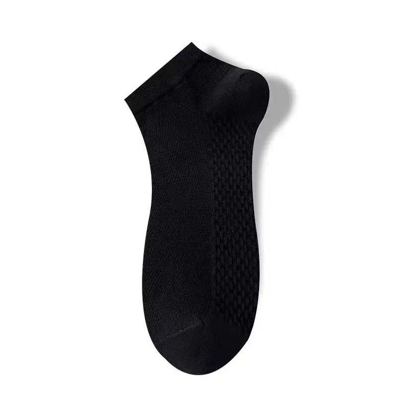 Socks Men's Socks Summer Thin Pure Cotton Deodorant Men's Boat Socks Summer Sweat-Absorbent Mesh Breathable Short-Tube Cotton Socks