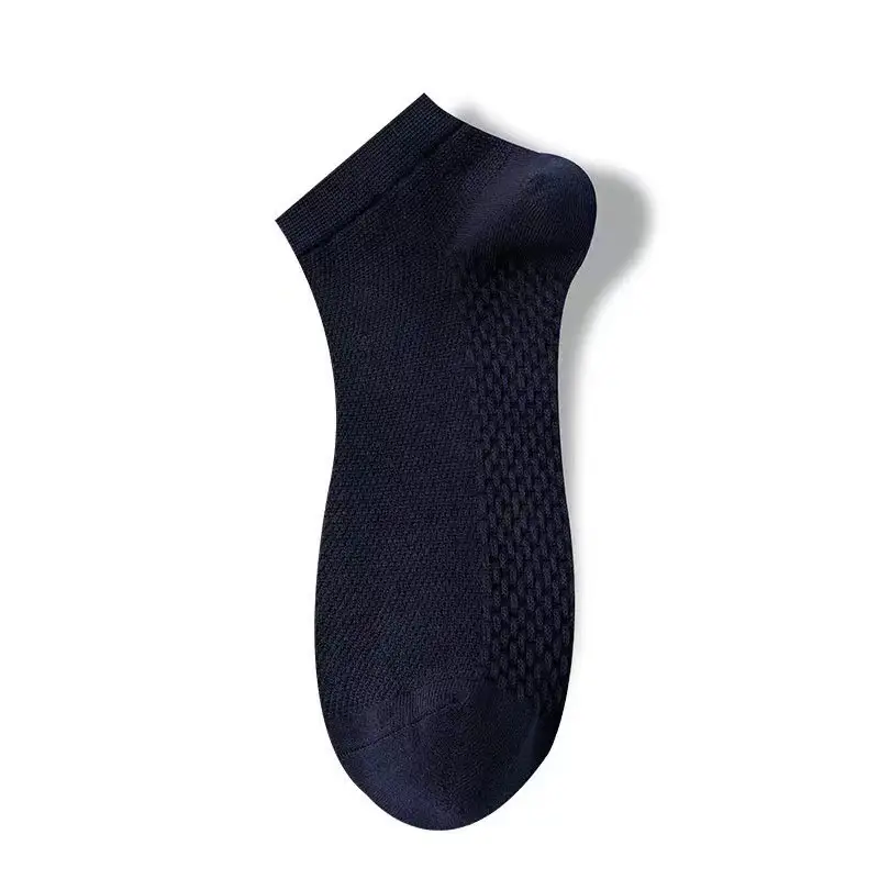 Socks Men's Socks Summer Thin Pure Cotton Deodorant Men's Boat Socks Summer Sweat-Absorbent Mesh Breathable Short-Tube Cotton Socks