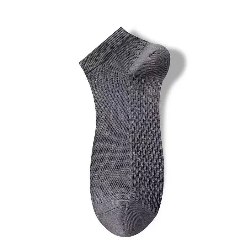 Socks Men's Socks Summer Thin Pure Cotton Deodorant Men's Boat Socks Summer Sweat-Absorbent Mesh Breathable Short-Tube Cotton Socks