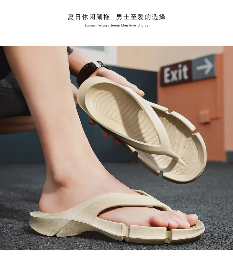 Summer Men's Slippers New Beach Shoes Flip Flops Fashion Couple Casual Slippers Outdoor Men's and Women's Slippers — feature 17