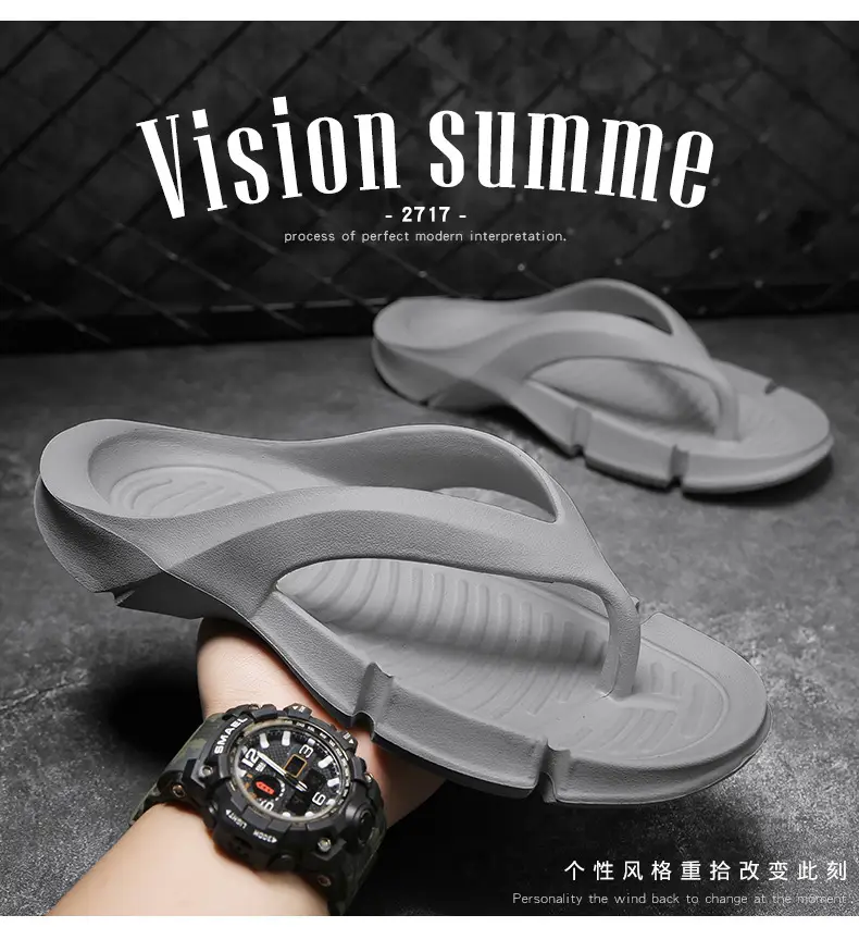 Summer Men's Slippers New Beach Shoes Flip Flops Fashion Couple Casual Slippers Outdoor Men's and Women's Slippers — feature 4