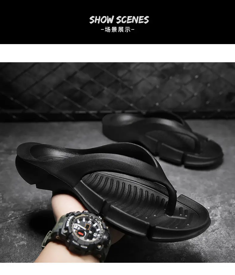 Summer Men's Slippers New Beach Shoes Flip Flops Fashion Couple Casual Slippers Outdoor Men's and Women's Slippers — feature 8