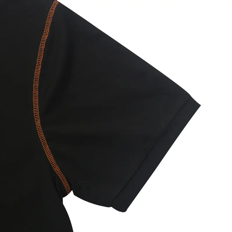 Men's White Polo Shirt with Brown Trim — feature 31