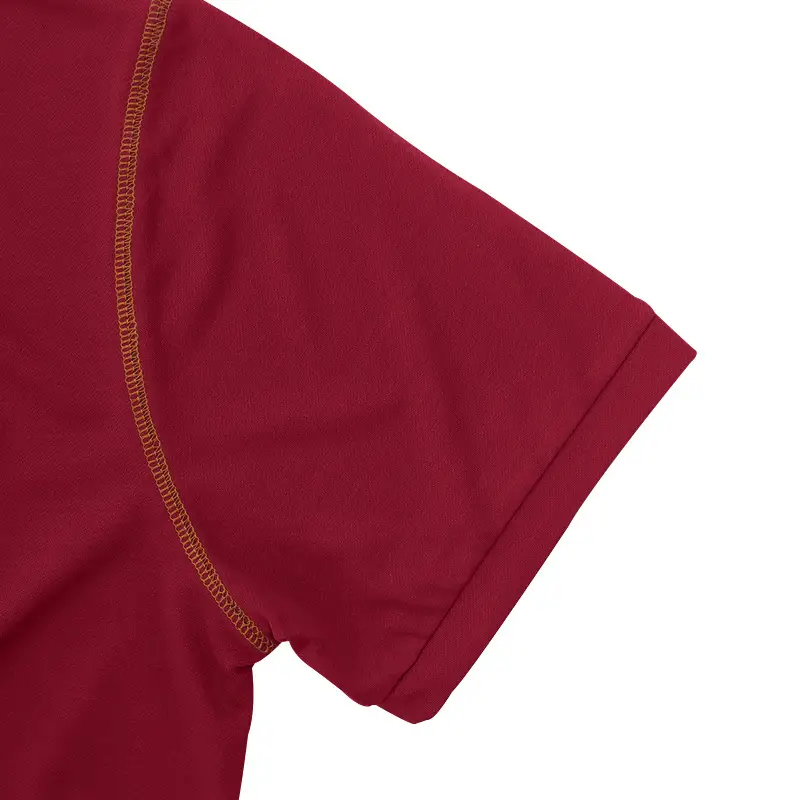 Men's White Polo Shirt with Brown Trim — feature 41