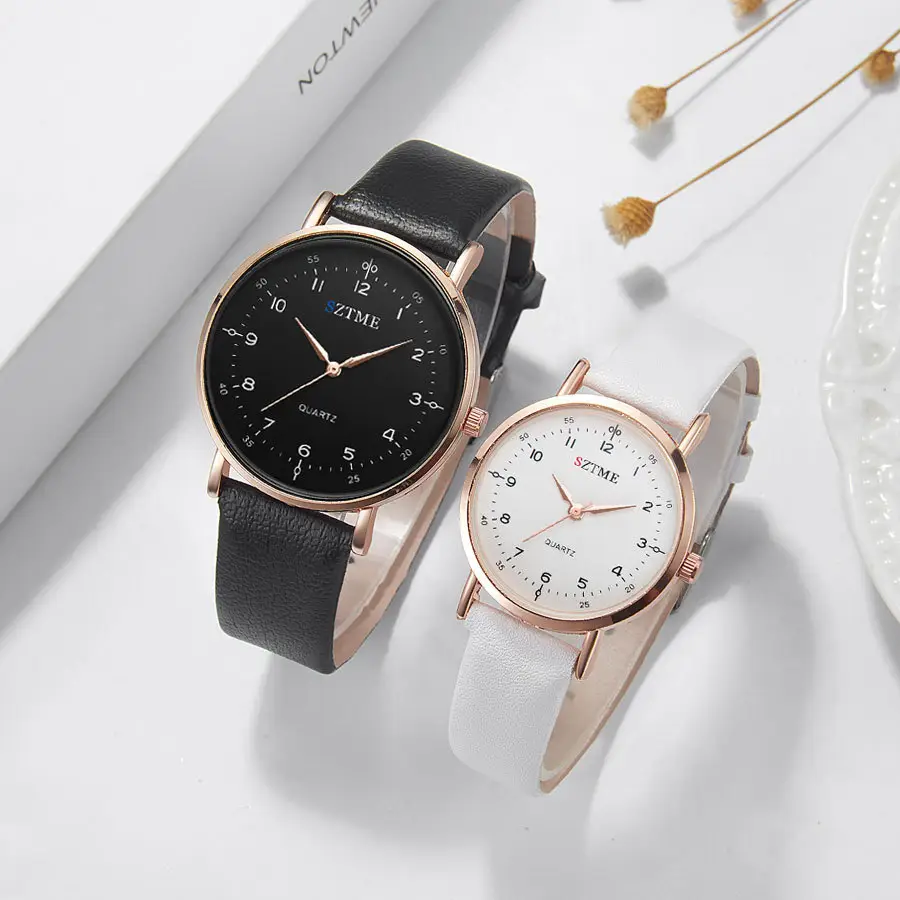 Cross-Country Couple Watches Black Red Quartz Set - Image 6