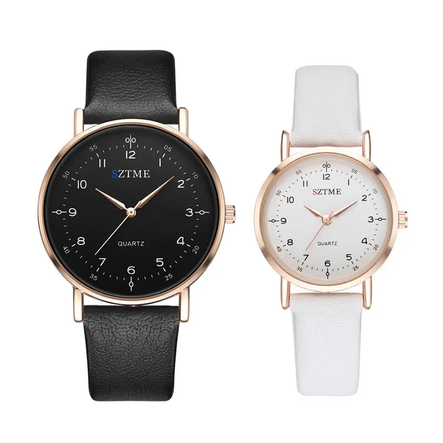 Cross-Country Couple Watches Black Red Quartz Set — feature 2