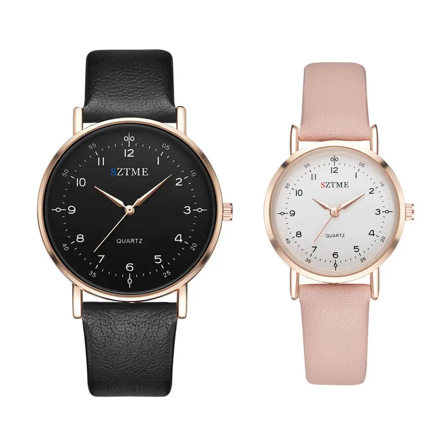 Cross-Country Couple Watches Black Red Quartz Set — feature 3