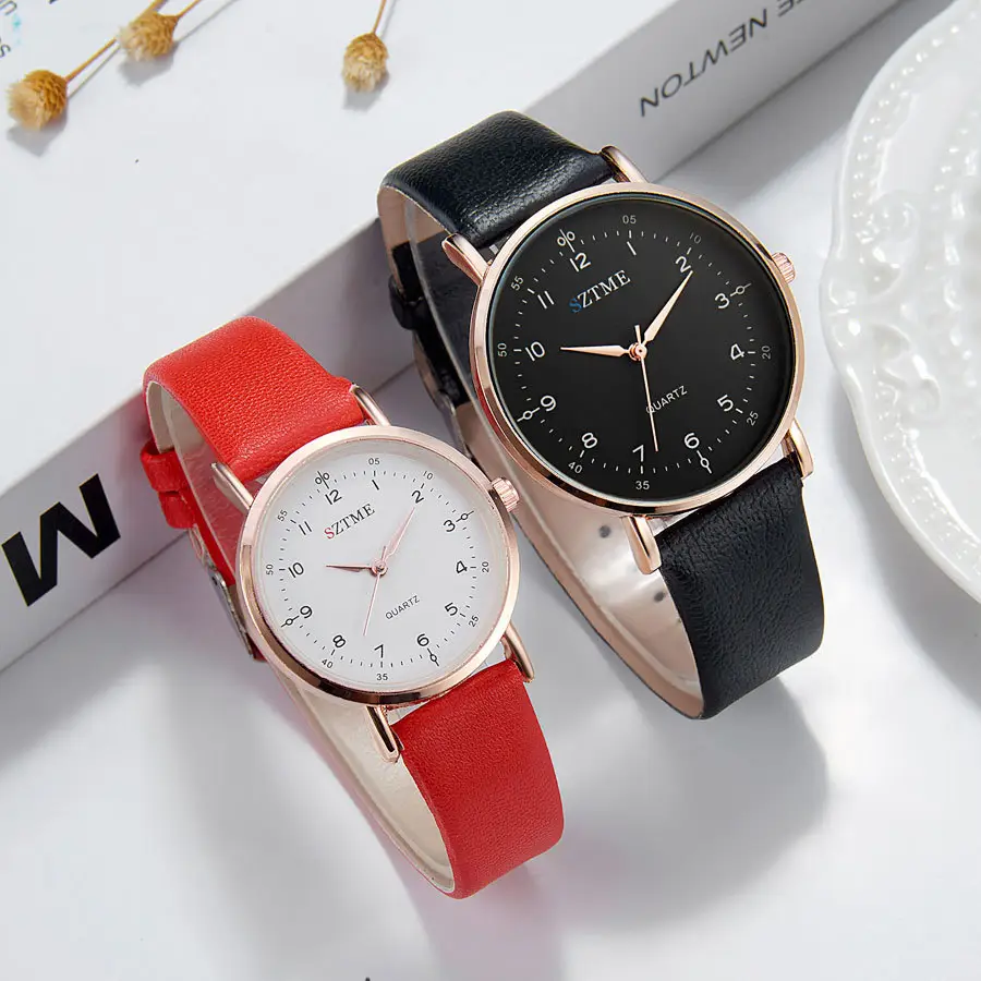 Cross-Country Couple Watches Black Red Quartz Set — feature 6