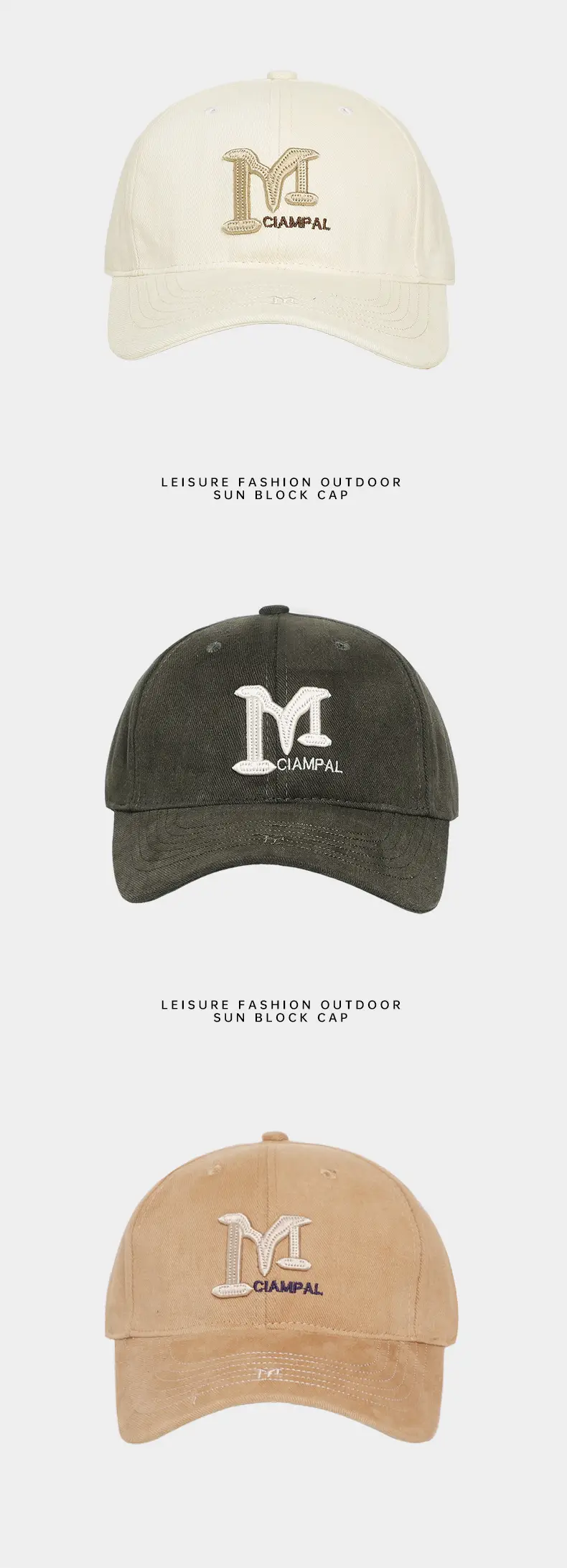 Women's Beige Baseball Cap 54-60cm High — feature 8