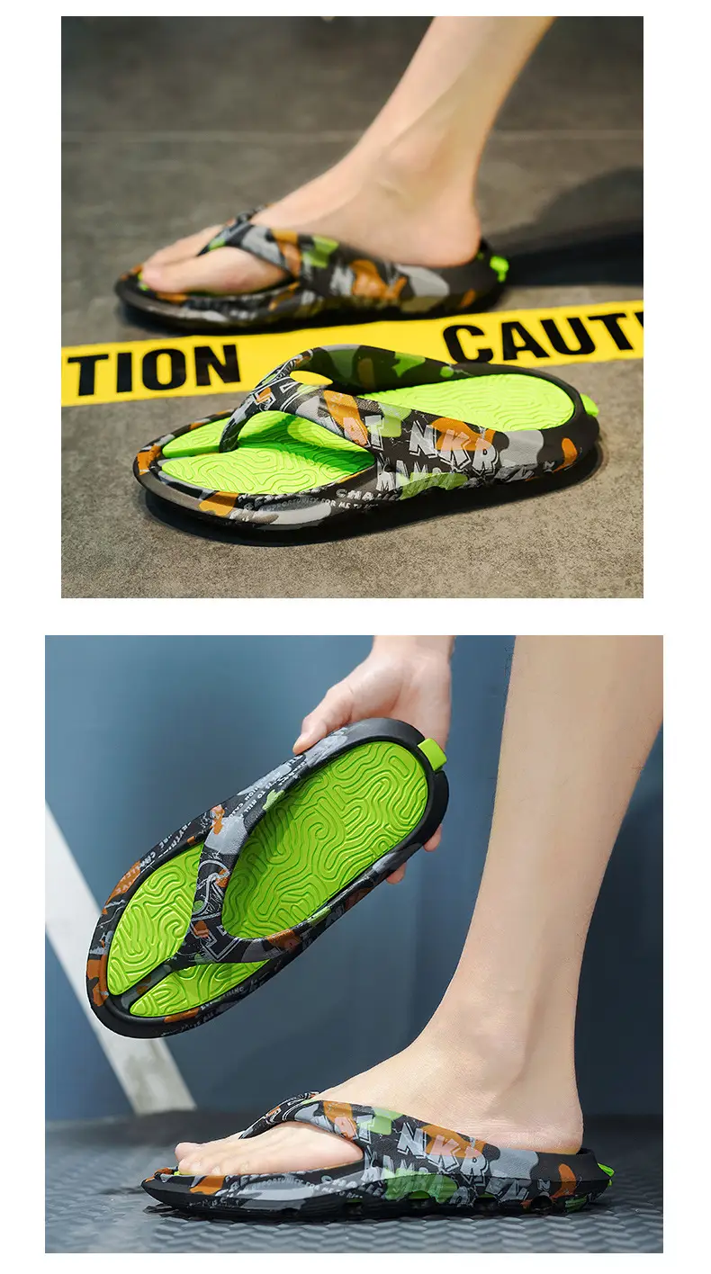 Flip-flops Men's Summer Outer Wear Flip-flops Non-slip Soft Sole Slippers Men's 46 Large Size Casual Soft-soled Beach Sandals — feature 14