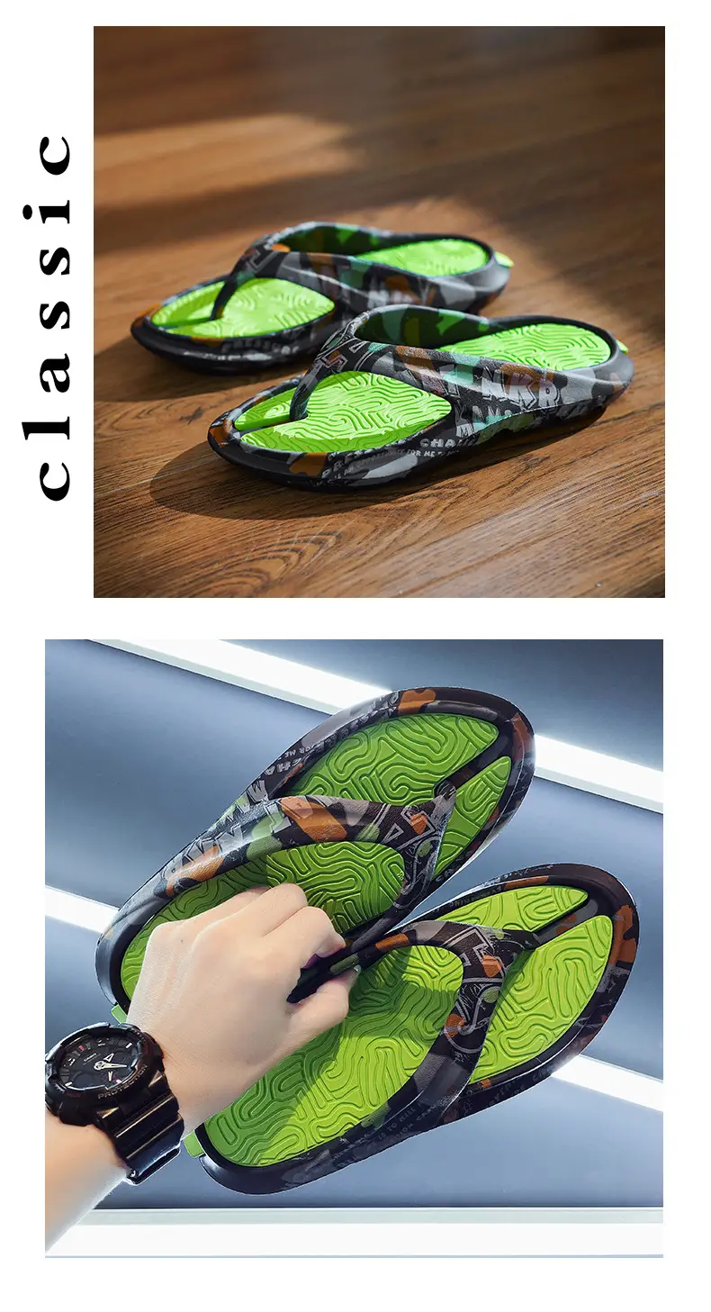 Flip-flops Men's Summer Outer Wear Flip-flops Non-slip Soft Sole Slippers Men's 46 Large Size Casual Soft-soled Beach Sandals — feature 15
