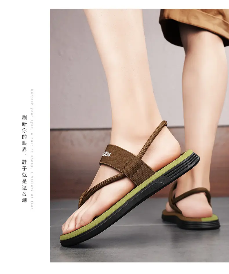 Flip-flops for Men, Summer Personalized Flip-flops for Driving, Dual-purpose Sandals for Outer Wear, Seaside Wading, Beach, Vietnamese Slippers for Men — feature 16