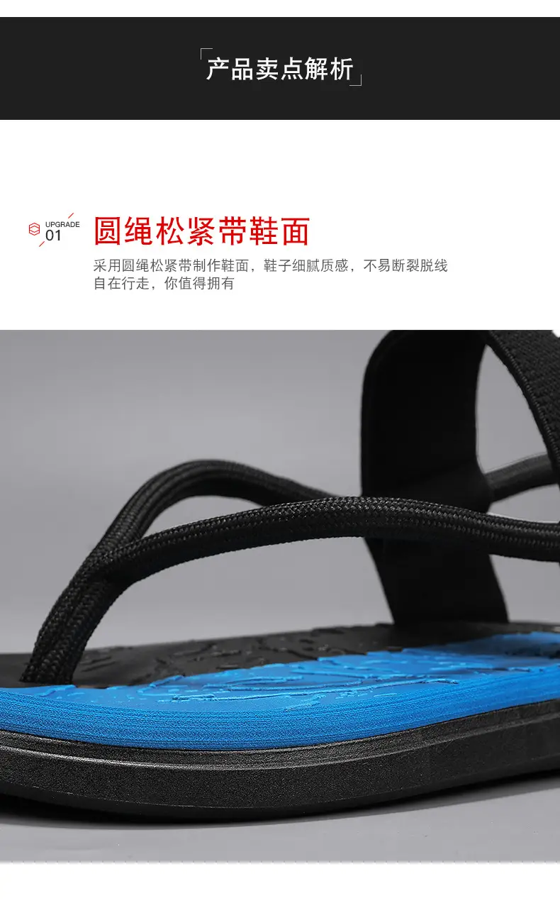 Flip-flops for Men, Summer Personalized Flip-flops for Driving, Dual-purpose Sandals for Outer Wear, Seaside Wading, Beach, Vietnamese Slippers for Men — feature 7