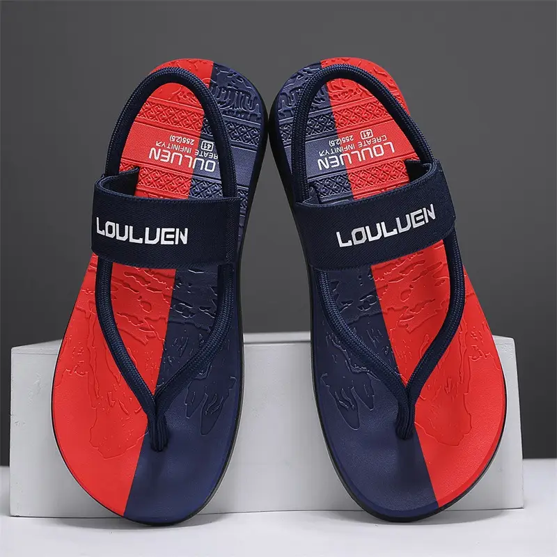 Flip-flops for Men, Summer Personalized Flip-flops for Driving, Dual-purpose Sandals for Outer Wear, Seaside Wading, Beach, Vietnamese Slippers for Men