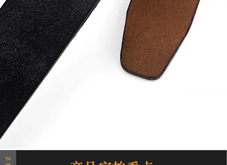 Men's Black Leather Belt with Silver Buckle — feature 17