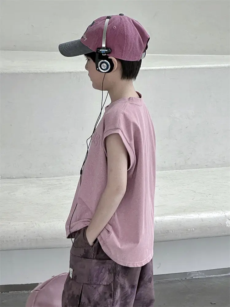 Panda Pure Cotton Sleeveless T-Shirt for Boys 2025 - Image 3