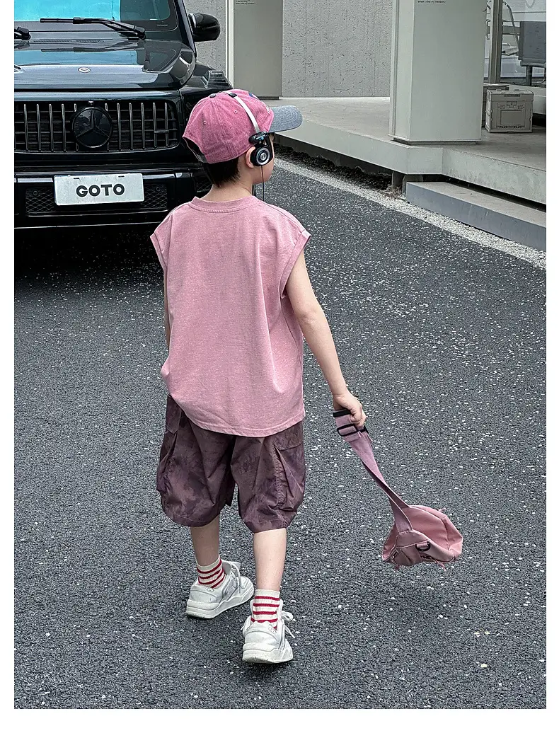 Panda Pure Cotton Sleeveless T-Shirt for Boys 2025 — feature 36