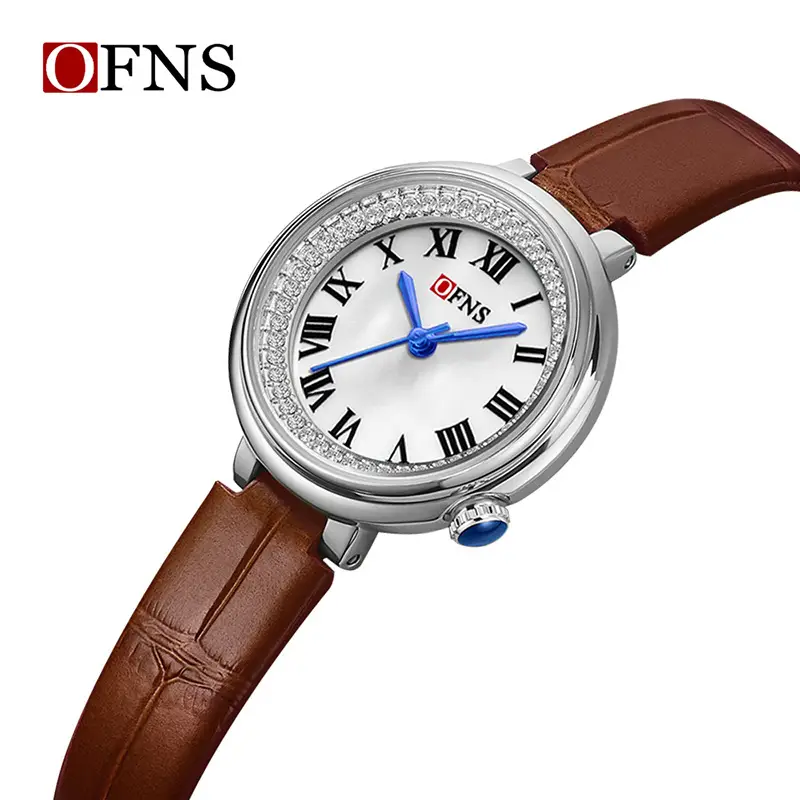 OFNS Women's Green Roman Scale Quartz Watch - Image 7