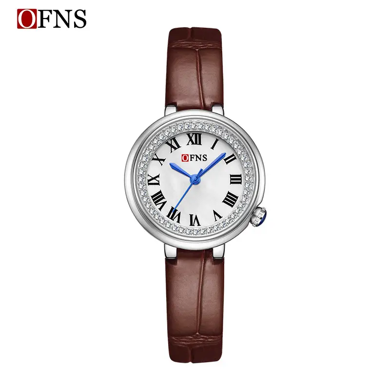 OFNS Women's Green Roman Scale Quartz Watch - Image 4
