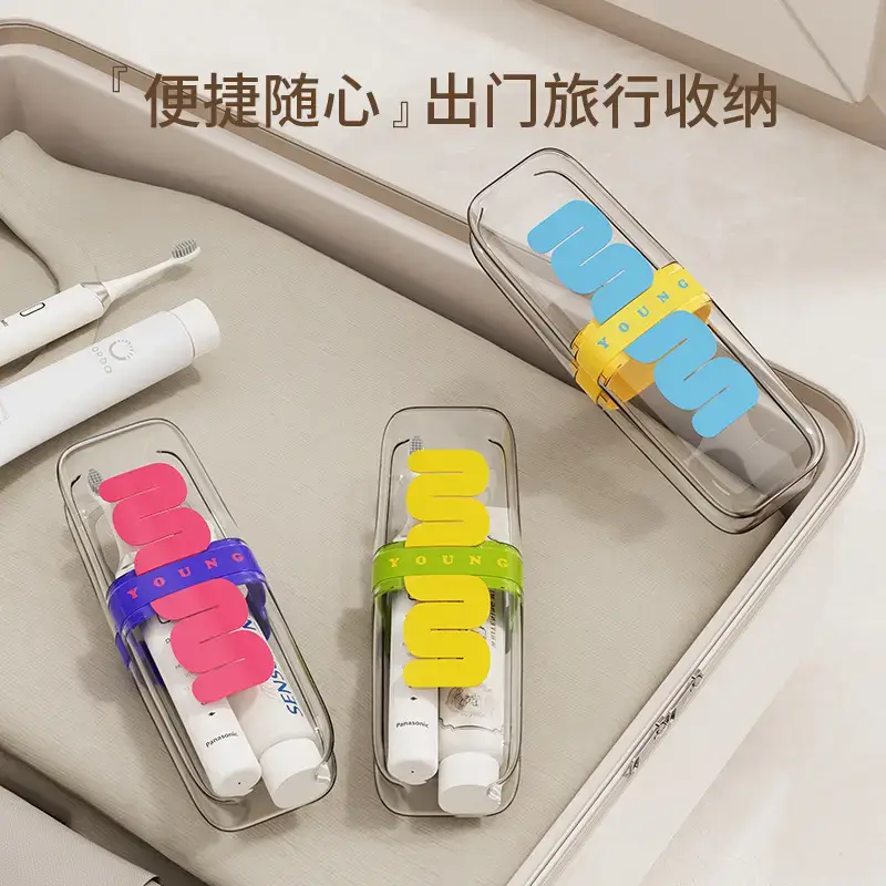 Travel Wash Cup Set with Mouthwash & Toothpaste Storage - Image 7