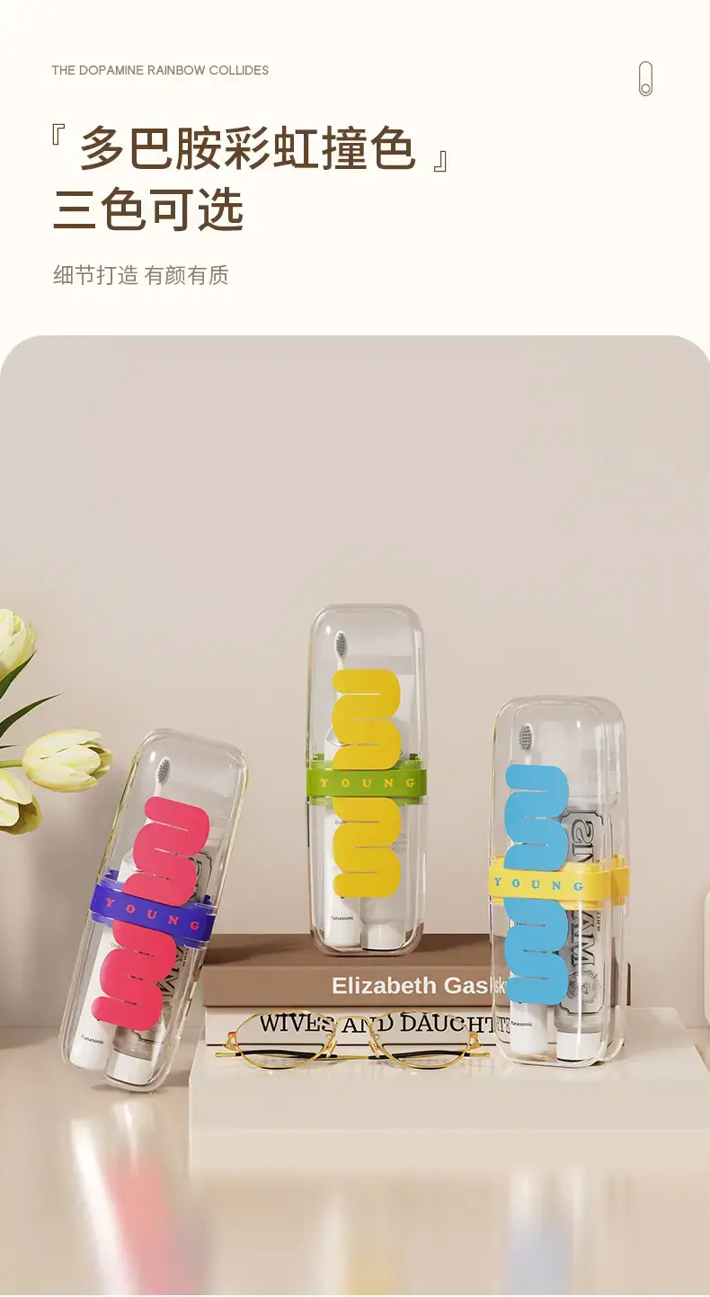 Travel Wash Cup Set with Mouthwash & Toothpaste Storage — feature 13