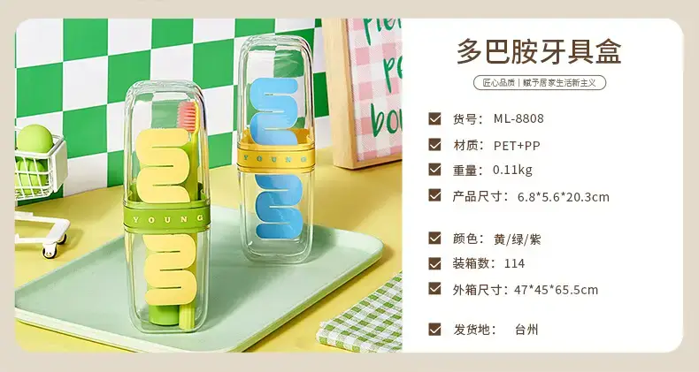 Travel Wash Cup Set with Mouthwash & Toothpaste Storage — feature 3