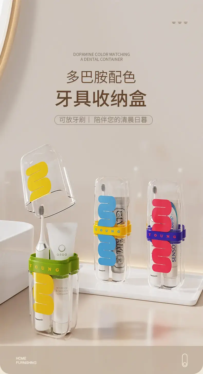 Travel Wash Cup Set with Mouthwash & Toothpaste Storage — feature 4
